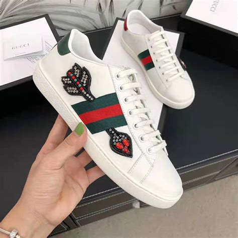 gucci ace embroidered.